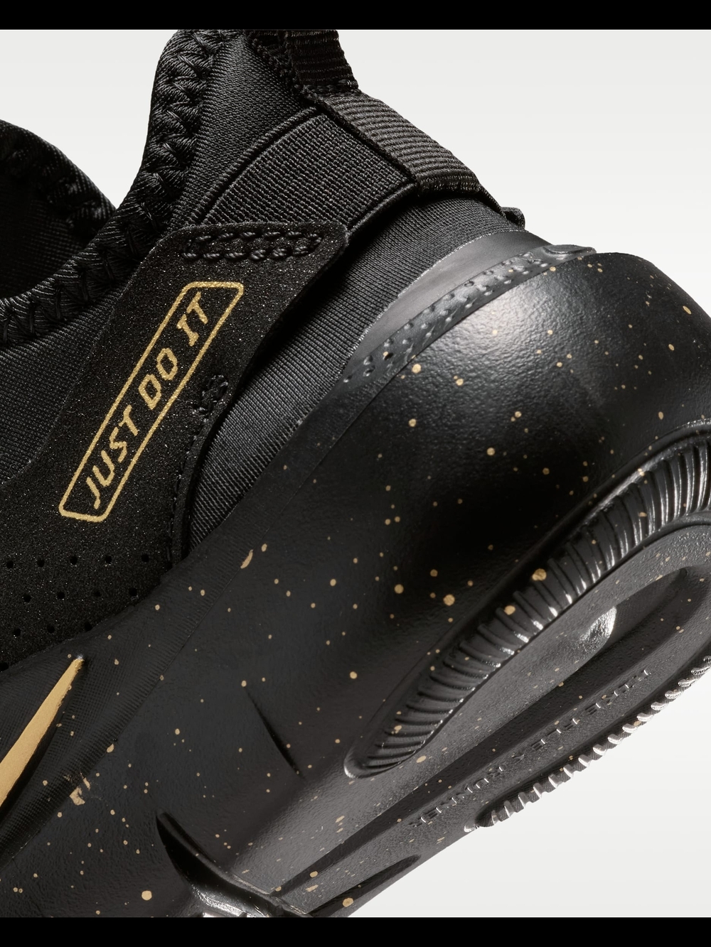 Nike Shoe Black and Metallic Gold - Picture 6 of 7